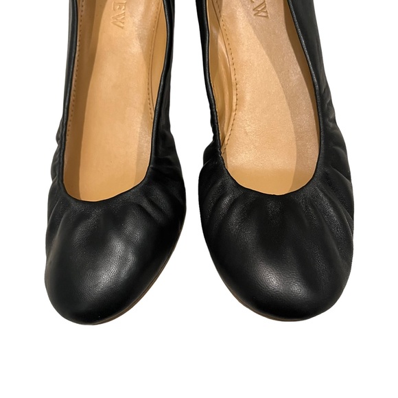 J. Crew Factory Black Leather Anya Ballet Flats, Sz 7 - Picture 6 of 13